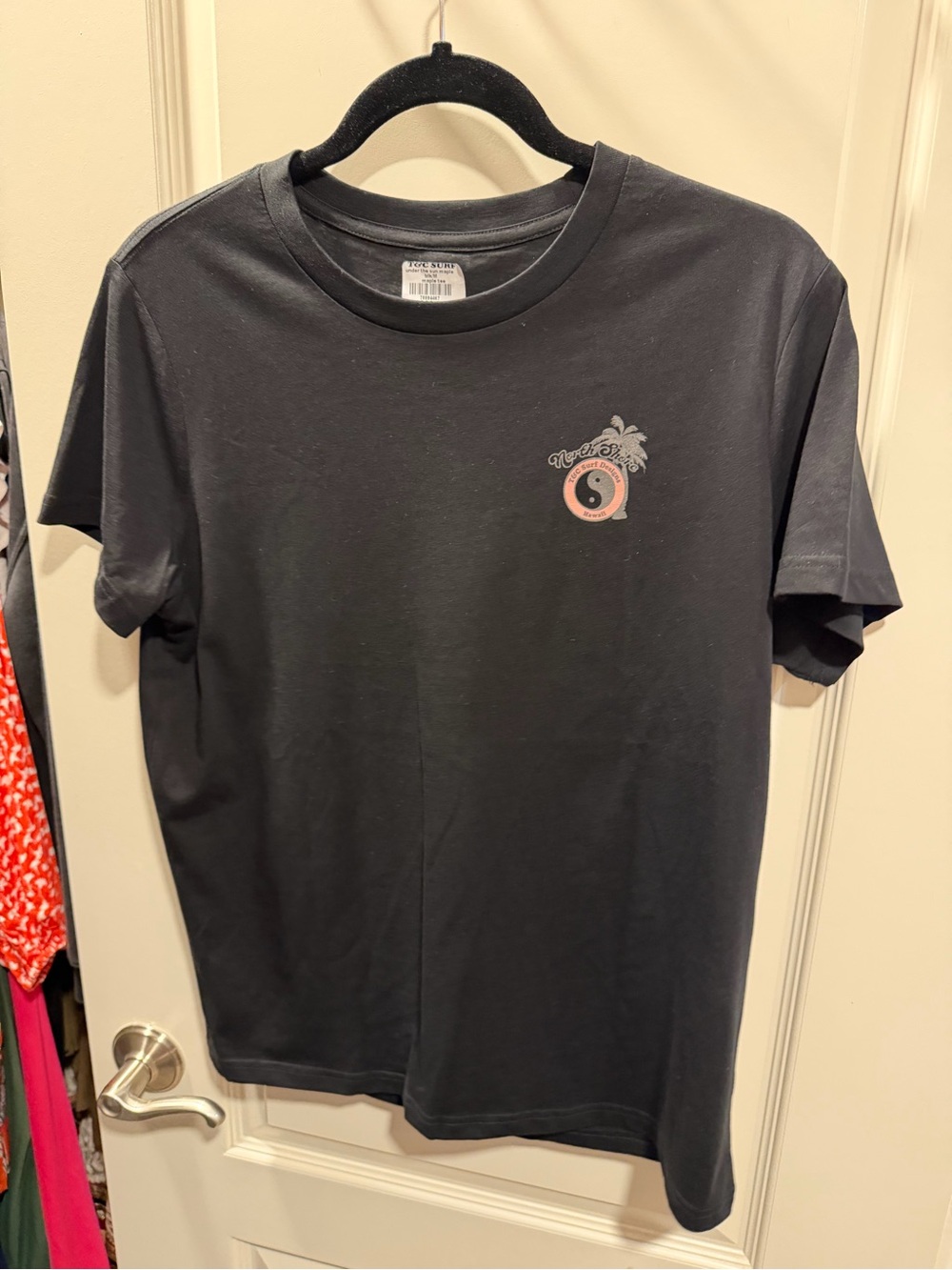 Womenβs Black Graphic Crewneck T-Shirt